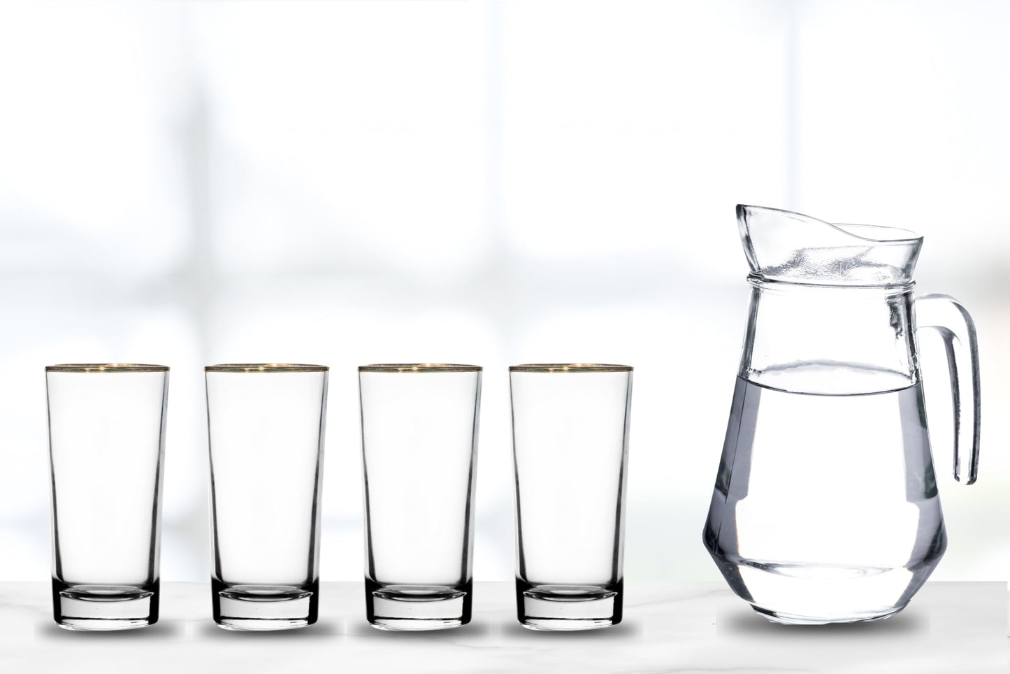 Highball Glasses - 10 Ounce Water and Tea Glassware for Juice, Whiskey, Wine, Cocktails, and More - Crystal Clear Versatile Stemless Drinking Glasses for Everyone