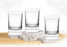 GIFTS PLAZA Shot Glasses, Set of 4-2 oz. Square Shot Glass with Heavy Base - Crystal Clear Drinking Glass for Tequila, Espresso Martini and Drinks - Gift for Men, Father?s Day Gift (4)