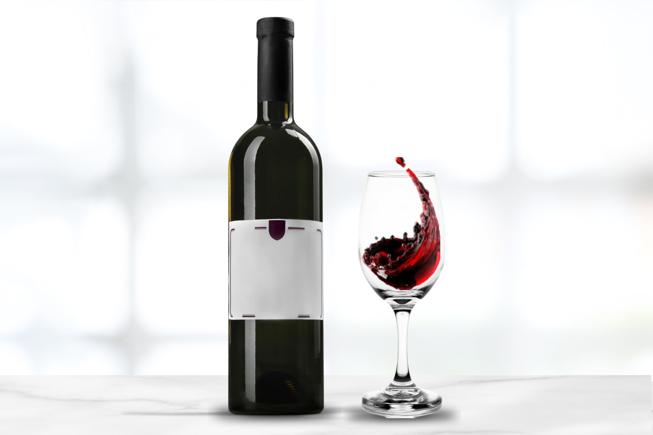 Wine Glasses – 12.5 Ounce Crystal Clear Stemmed Goblets for Red Wine, Cocktails, Champagne, Water – Elegant Drinking Glassware for Any Occasion