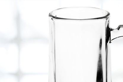 Beer Glasses -14 Ounce Beer Mugs for American and Scottish Ales, Mug Root Beer, Clear Glassware, Modern Glass Mugs with Handles, Ideal for Bar Sets and Tankards