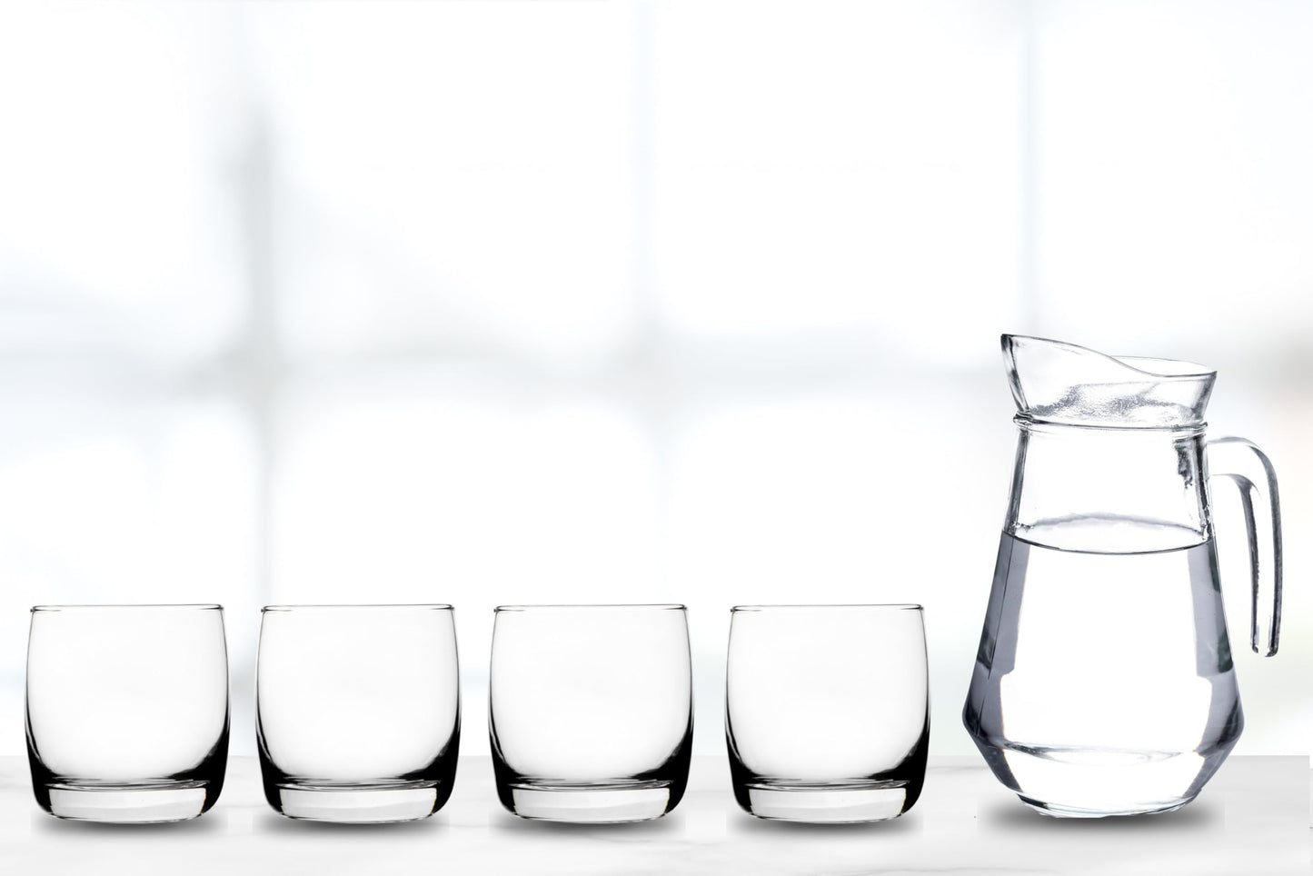 Rocks Glasses - 10 Ounce Modern Stemless Glassware for Water, Juice, Cocktails, Margarita & Beer - Bourbon Glass, Shot Glass, Rock Tumbler, Ideal Party Set