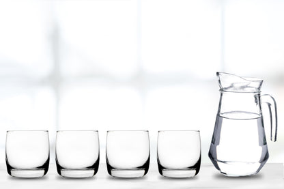 Rocks Glasses - 10 Ounce Modern Stemless Glassware for Water, Juice, Cocktails, Margarita & Beer - Bourbon Glass, Shot Glass, Rock Tumbler, Ideal Party Set