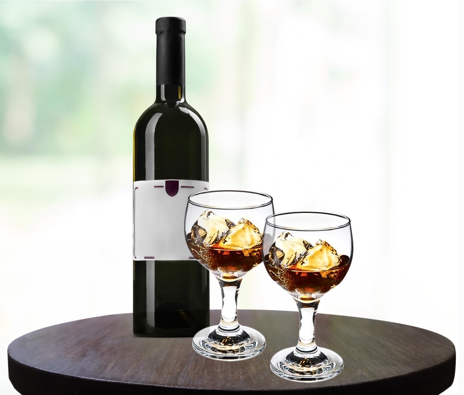 Goblet Glasses - 6 Ounce Stemmed Drinking Glassware - Versatile Cognac Glass for Wine, Cocktails and Mocktails - Ideal for Home, Kitchen and Bar