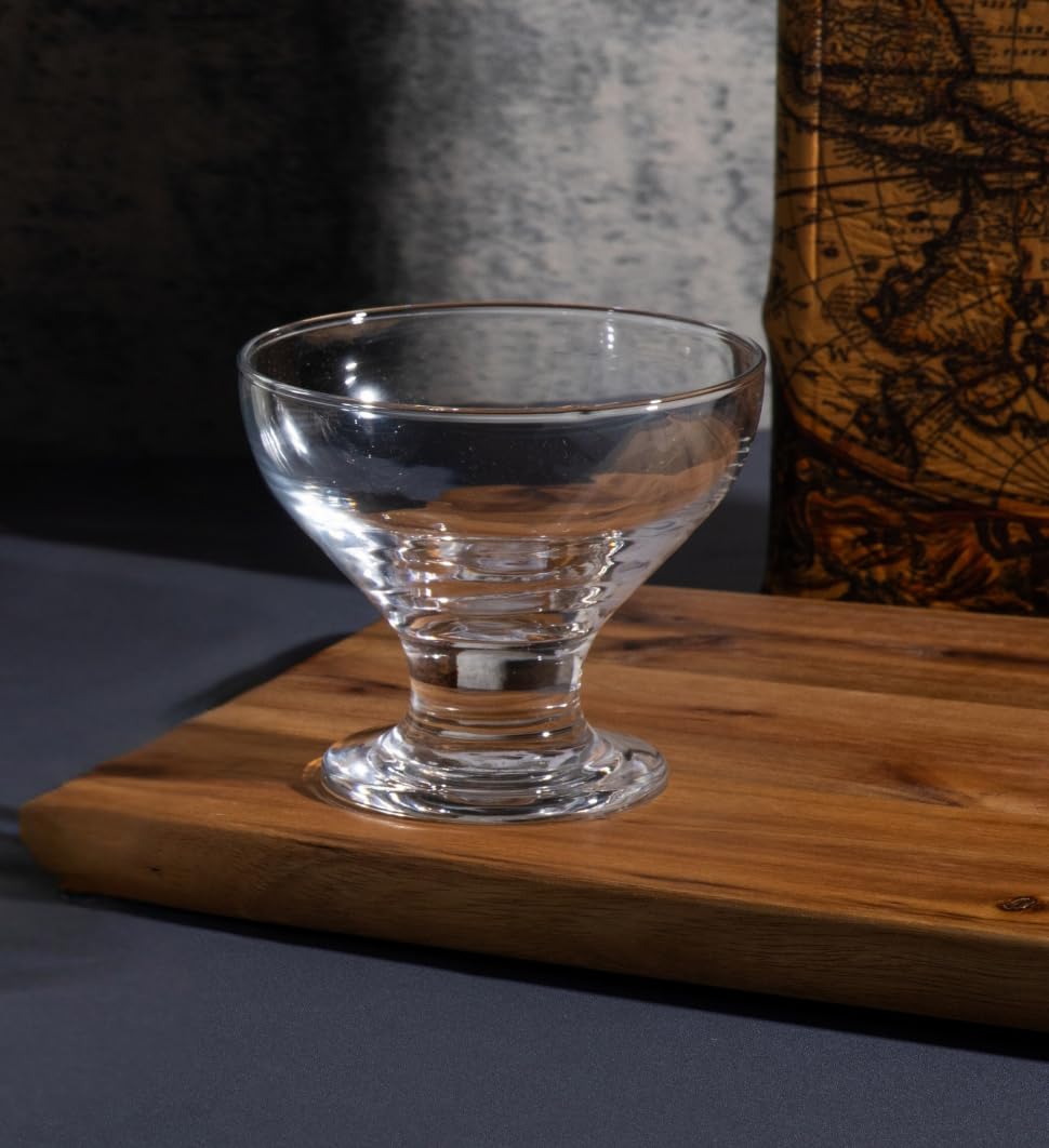 Elegant Ice Cream Glass Bowls - Small Dessert Cups - 8 ounce, Dessert Bowls for Sundae, Fruits, Salad, and Puddings - Perfect addition to your Kitchen Set Dishes , Parties, and Catering