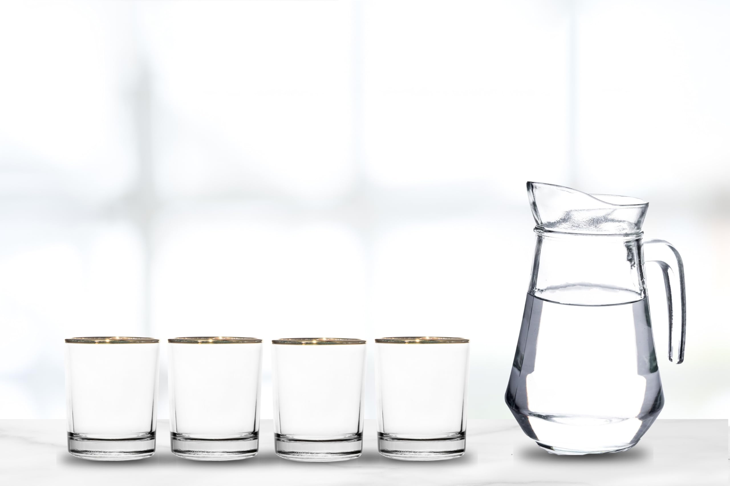 DOF Glasses - 11 Ounce Rocks Stemless Clear Glassware, Ideal Drinking Glasses for Whiskey, Water, Red Wine, and Cocktails - Versatile Old Fashioned Glasses
