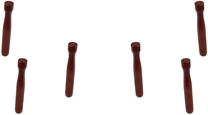 8" Bar Muddler with Flat Head, Lacquered Walnut Wood