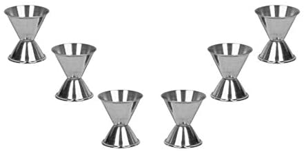 Measured Alcohol Jiggers 1/2 and 1 oz Size, Barware Set of 1, 2, 6, or 12 Pieces