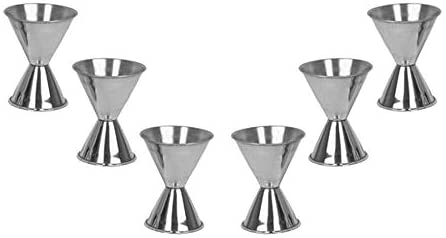 Measured Alcohol Jiggers for 1 and 2 oz Size, Barware Set of 1, 2, 6, or 12