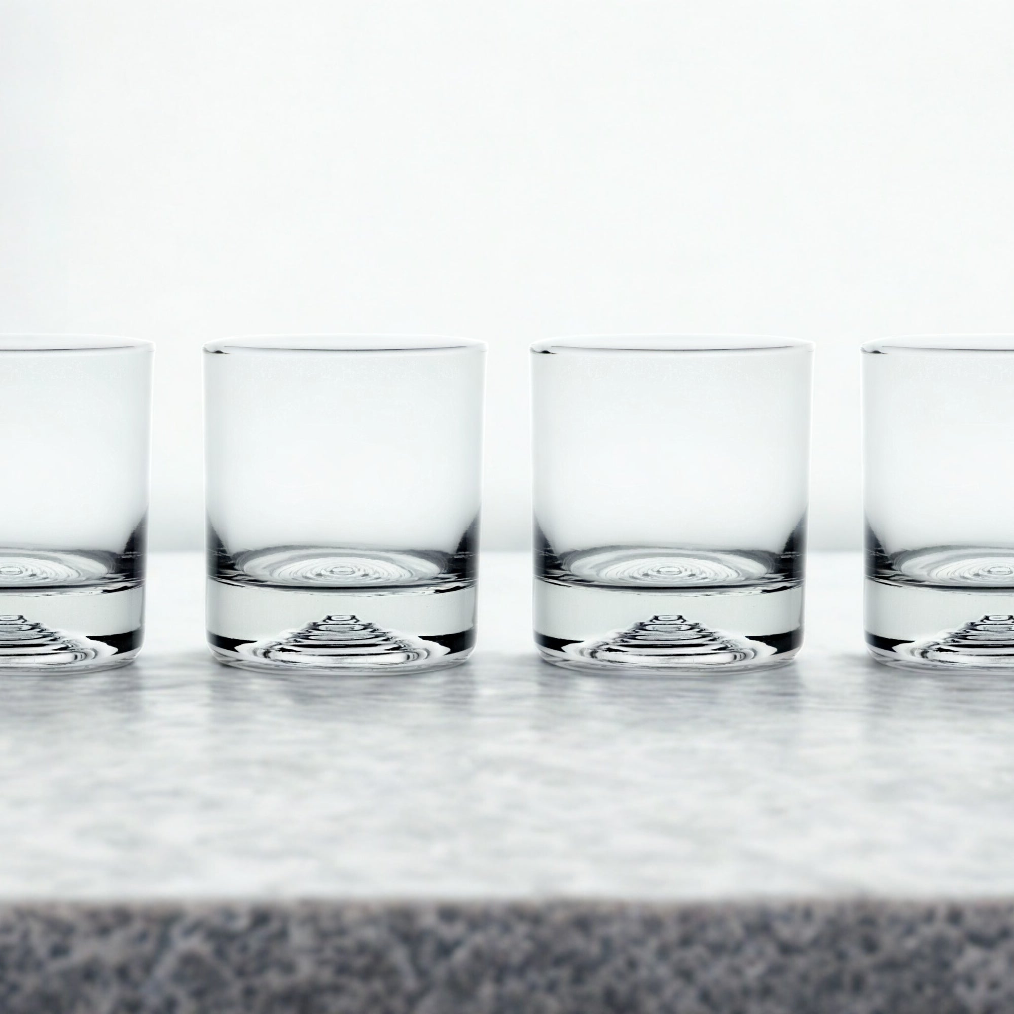 Crystal Clear Old Fashioned Glass - Lowball Glasses - 7 oz. Cute Style Drinkware for Whiskey, Bourbon, Vodka and Beverages - Ideal for Bar and Home