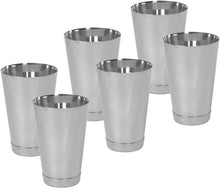 Stainless Steel Bar Shaker with Straight Lip, Malt Cup for Mixing Cocktail, Barware  30 OZ Set of 1, 2, 6, or 12 Pieces