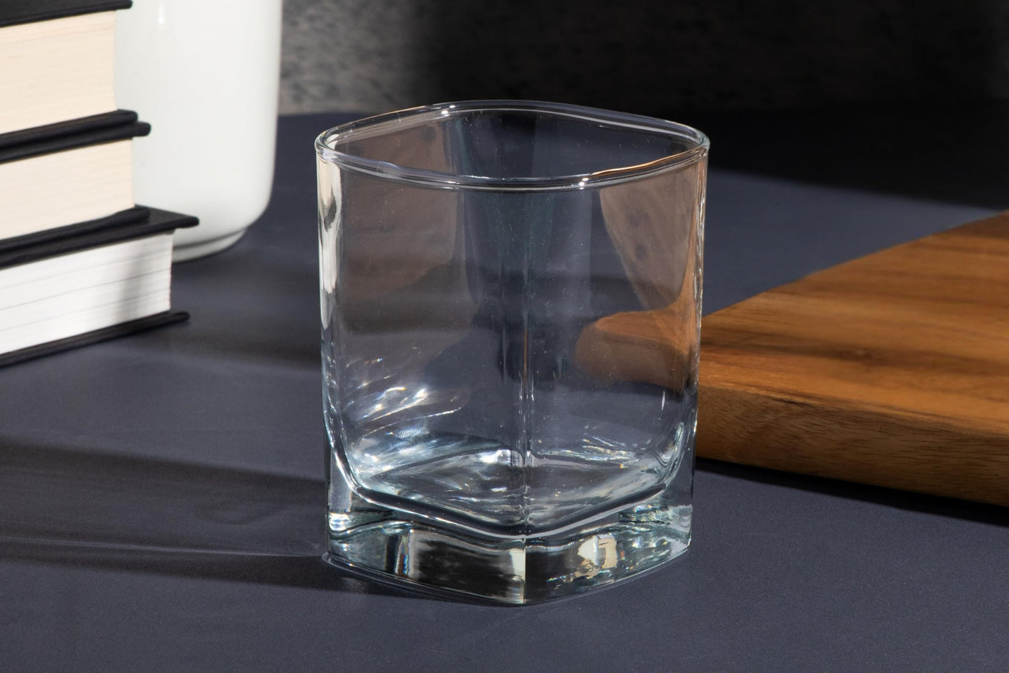 Rocks Glasses – 10 Ounce Modern Stemless Whiskey Drinking Glasses, Square Shot Glasses perfect for Cocktails, Bourbon, Margarita, or Beer – Versatile Glassware Set