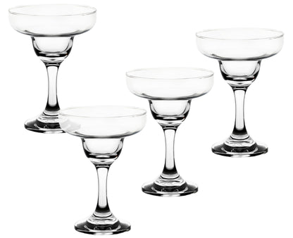 Elegant Margarita Glasses, 7 Ounce - Crystal Clear Glassware - Coupe Glass for Wine, Champagne, Cocktails, Mocktails and Beverages - Suitable for Bar, Party and Special Events