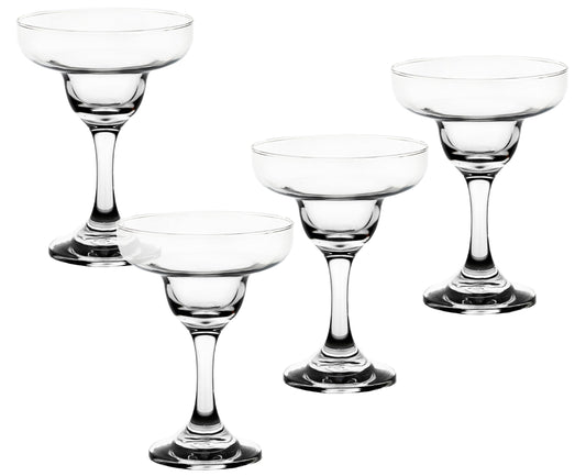 Elegant Margarita Glasses, 7 Ounce - Crystal Clear Glassware - Coupe Glass for Wine, Champagne, Cocktails, Mocktails and Beverages - Suitable for Bar, Party and Special Events
