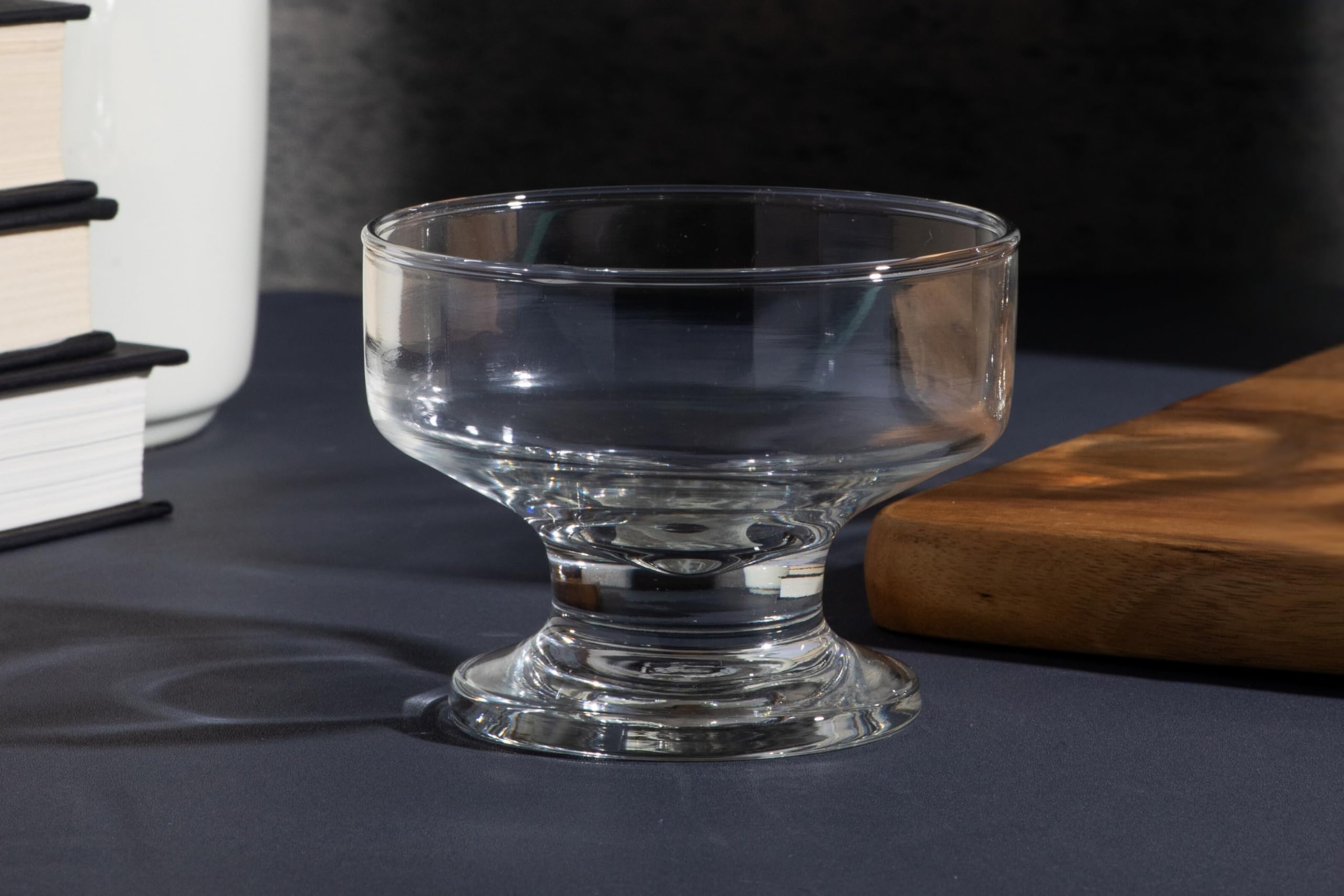 Ice Cream Glass Bowls – 7 Ounce Perfect Dessert Glass Bowls for Snacks, Fruit, Ice Cream, Sundae and More – Elegant Dinnerware for Dining and Parties