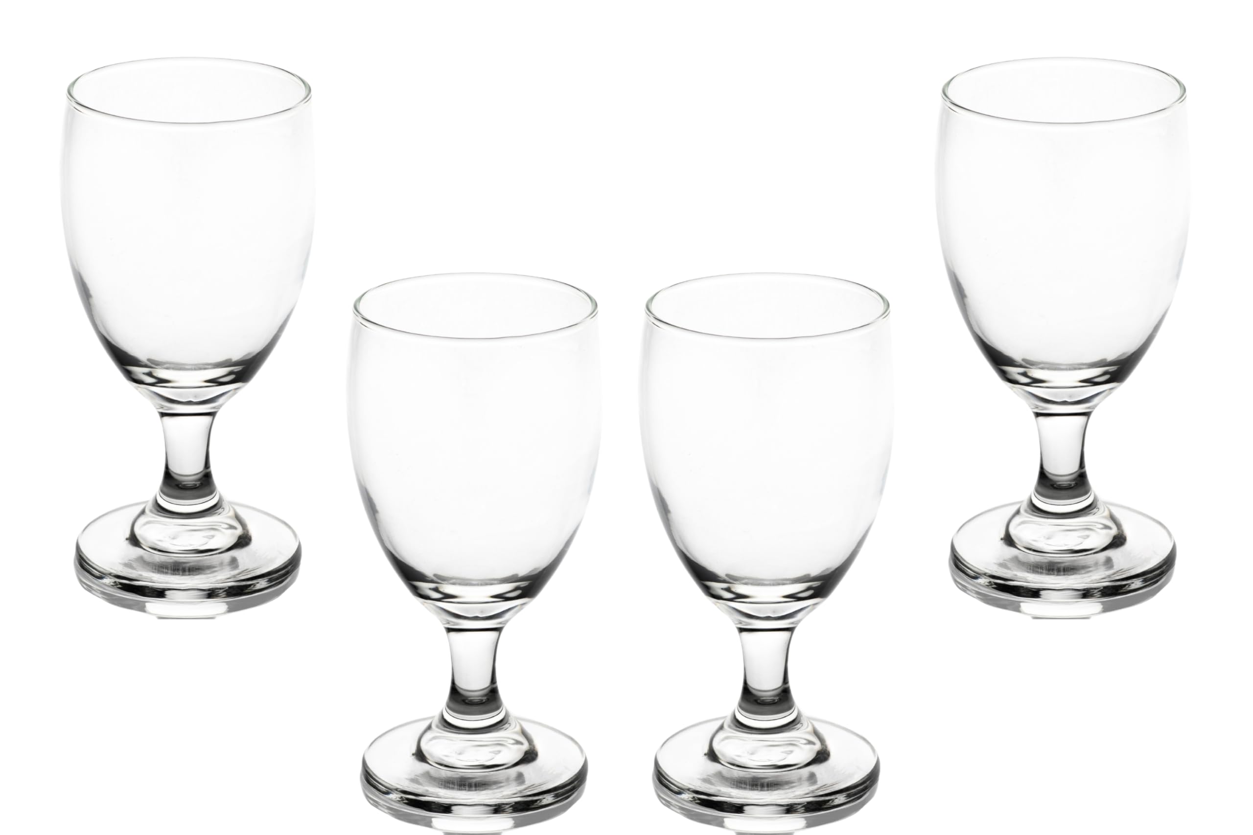 Water Glasses – 10 Ounce Modern Cocktail Goblets, Perfect Drinking Glasses for Wine, Cocktails and More – Elegant Glassware for Parties and Daily Use