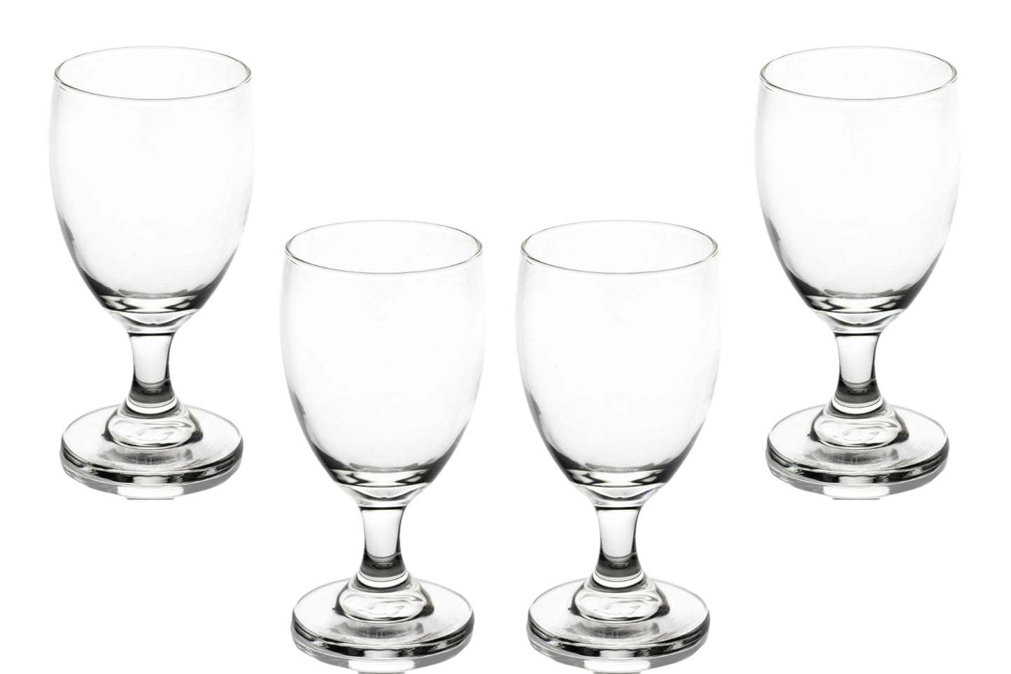 Water Glasses – 10 Ounce Modern Cocktail Goblets, Perfect Drinking Glasses for Wine, Cocktails and More – Elegant Glassware for Parties and Daily Use