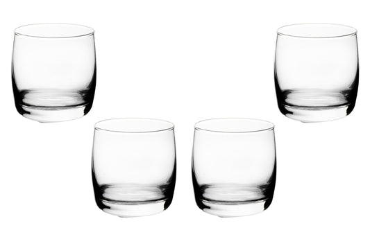 Rocks Glasses - 10 Ounce Modern Stemless Glassware for Water, Juice, Cocktails, Margarita & Beer - Bourbon Glass, Shot Glass, Rock Tumbler, Ideal Party Set