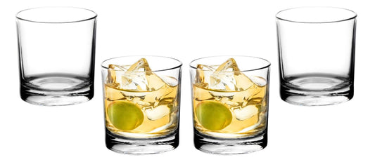 Old Fashioned Glasses - 10 Ounce, Rocks Glassware for Serving Spirits, Cocktails, Whiskey and More - Ideal for Bar, Kitchen or as a Thoughtful Gift