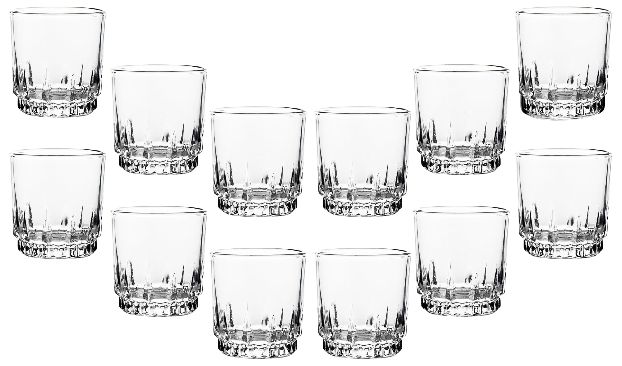 Crystal Clear Old Fashioned Glass - Lowball Glasses - 10 oz. Cute Style Drinkware for Whiskey, Bourbon, Vodka and Beverages - Ideal for Bar and Home