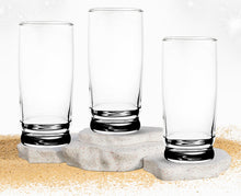 GIFTS PLAZA Drinking Glasses Set of 4 ? 15.5 Ounce Crystal Clear Glass ? Elegant Drinkware for Water, Beer, Juice and Beverages ? Dishwasher Safe and Ideal for Everyday Use (4)