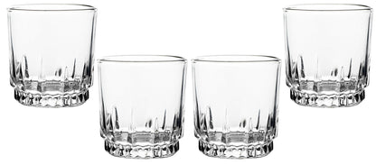 Crystal Clear Old Fashioned Glass - Lowball Glasses - 10 oz. Cute Style Drinkware for Whiskey, Bourbon, Vodka and Beverages - Ideal for Bar and Home