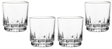 Crystal Clear Old Fashioned Glass - Set of 4 Lowball Glasses - 10 oz. Cute Style Drinkware for Whiskey, Bourbon, Vodka and Beverages - Ideal for Bar and Home (4)