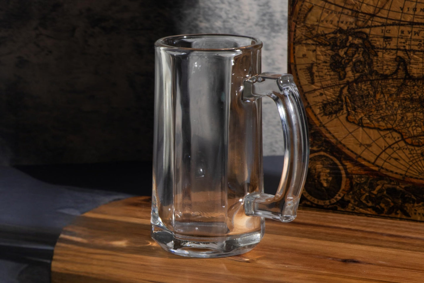 Beer Glasses -14 Ounce Beer Mugs for American and Scottish Ales, Mug Root Beer, Clear Glassware, Modern Glass Mugs with Handles, Ideal for Bar Sets and Tankards