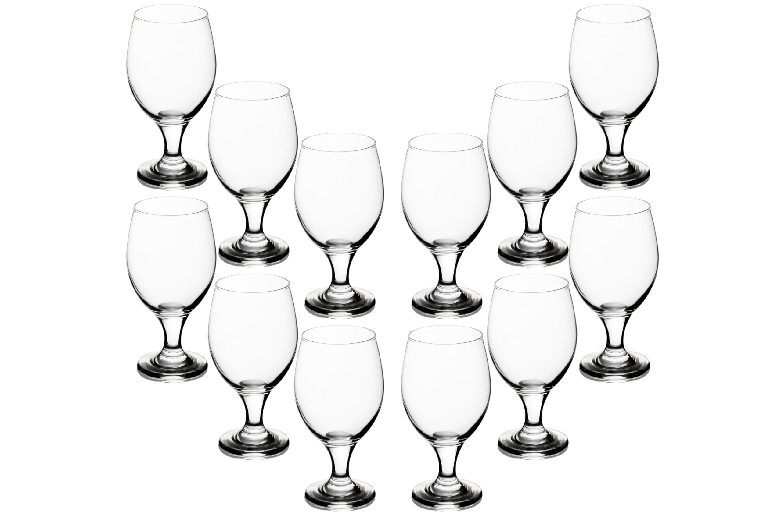 Water Glasses 14 Ounce - Goblets for Formal or Casual Meals Wine, Cocktail, Sangria, Aperol Spritz - Crystal-Clear Glassware Set for Tea Parties or Casual Drinks - Hosting Essentials
