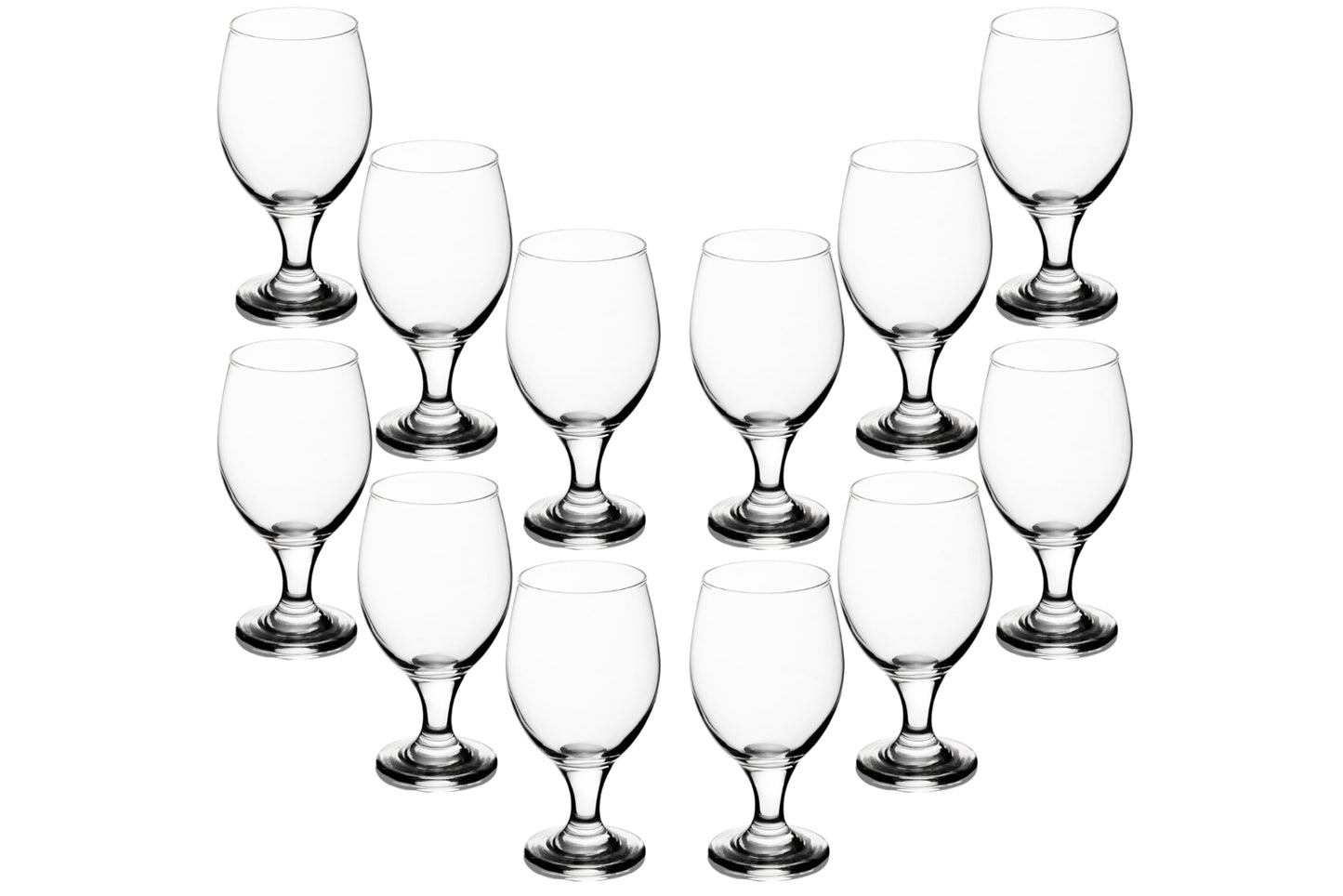 Water Glasses 14 Ounce - Goblets for Formal or Casual Meals Wine, Cocktail, Sangria, Aperol Spritz - Crystal-Clear Glassware Set for Tea Parties or Casual Drinks - Hosting Essentials