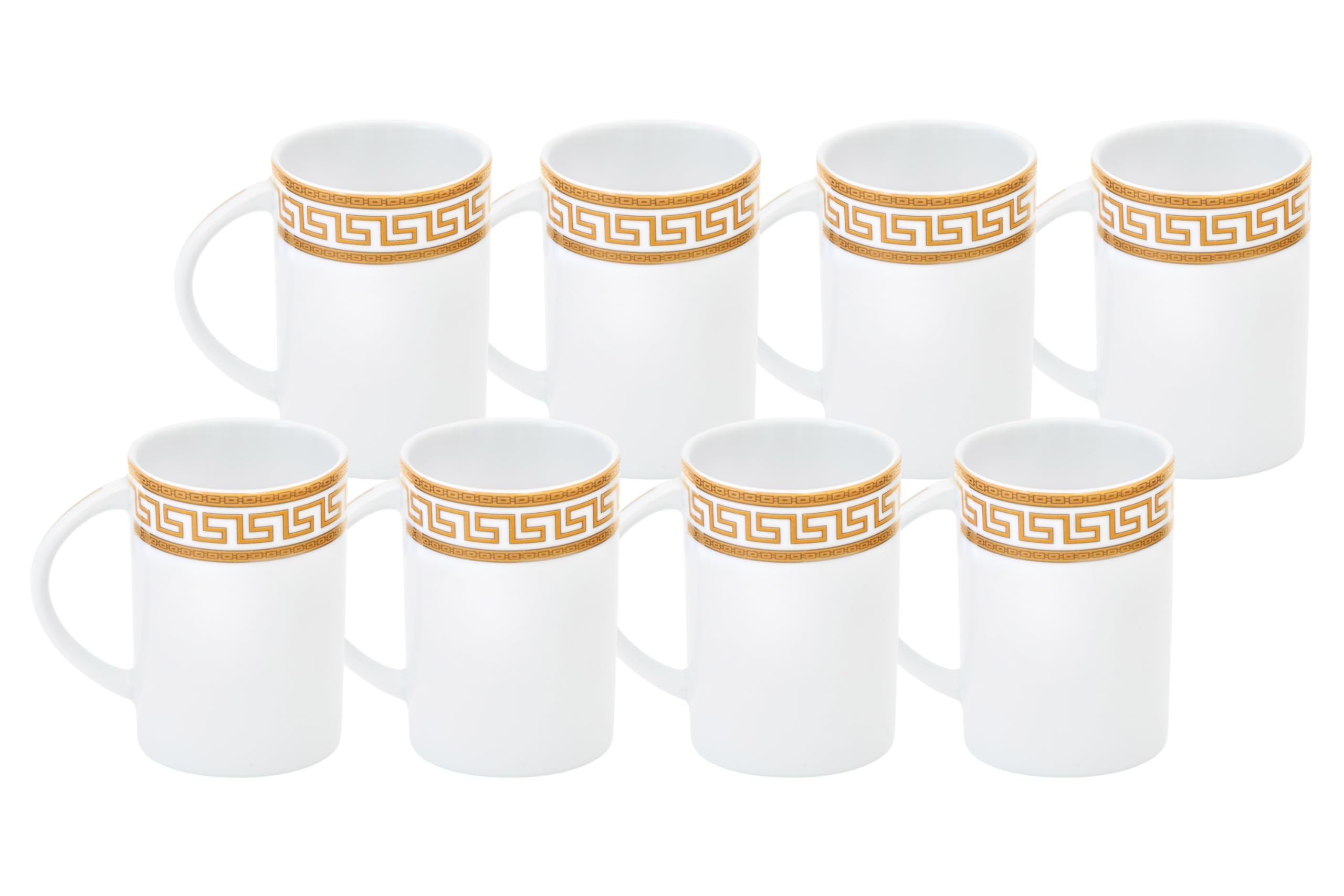 Interior view of a single Gifts Plaza 10 oz white porcelain mug showing depth and clean finish