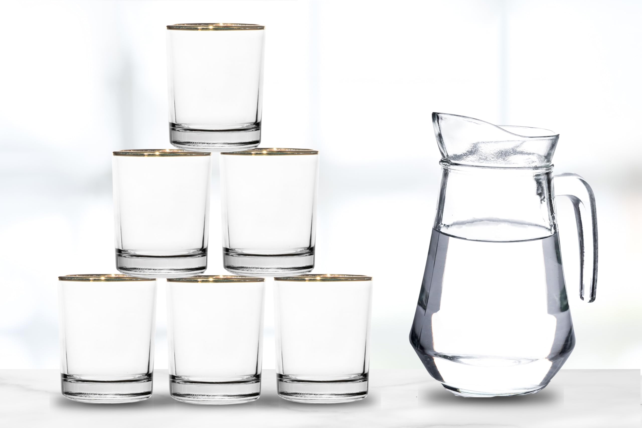 DOF Glasses - 11 Ounce Rocks Stemless Clear Glassware, Ideal Drinking Glasses for Whiskey, Water, Red Wine, and Cocktails - Versatile Old Fashioned Glasses