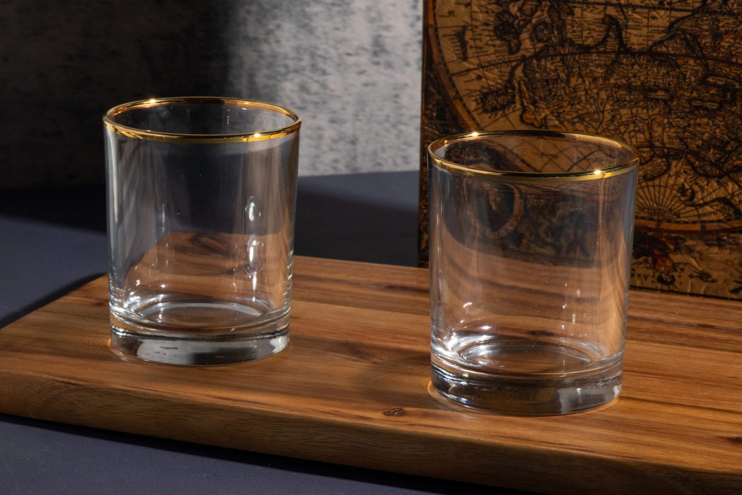 DOF Glasses - 11 Ounce Rocks Stemless Clear Glassware, Ideal Drinking Glasses for Whiskey, Water, Red Wine, and Cocktails - Versatile Old Fashioned Glasses