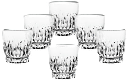 Double Old Fashioned Whiskey Glass - Clear Drinking Glasses - 10 oz. Rock Glass for Liquor, Scotch, Bourbon-Dishwasher Safe Rocks Glasses for Bar, Kitchen and Home