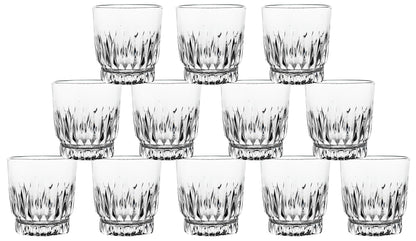 Double Old Fashioned Whiskey Glass - Clear Drinking Glasses - 10 oz. Rock Glass for Liquor, Scotch, Bourbon-Dishwasher Safe Rocks Glasses for Bar, Kitchen and Home