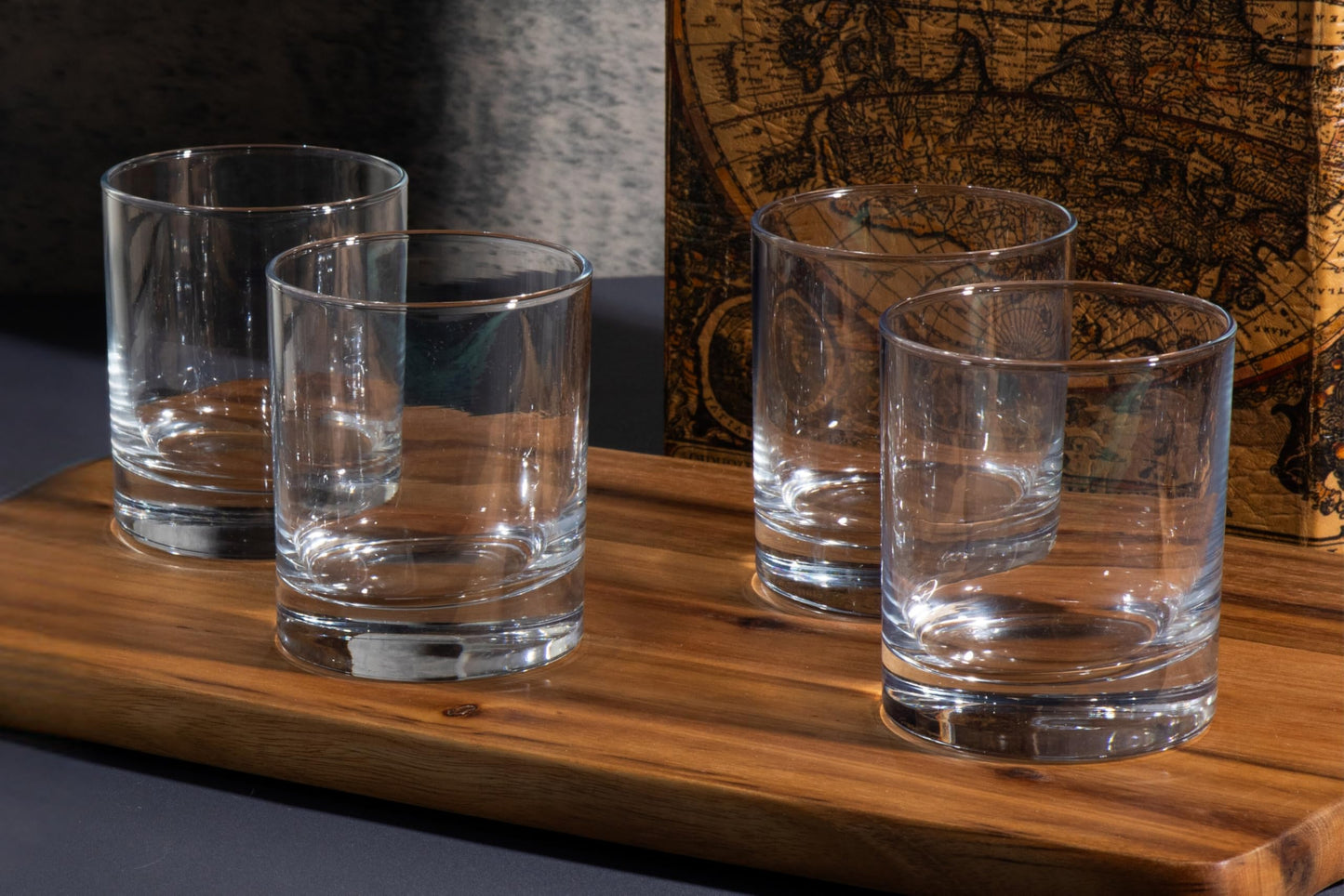 Rocks Stemless Juice Glasses – 10.25 Ounce Modern Clear Glassware – Perfect Drinking Glasses for Water, Juice, Cocktails, Whiskey, and Everyday Use