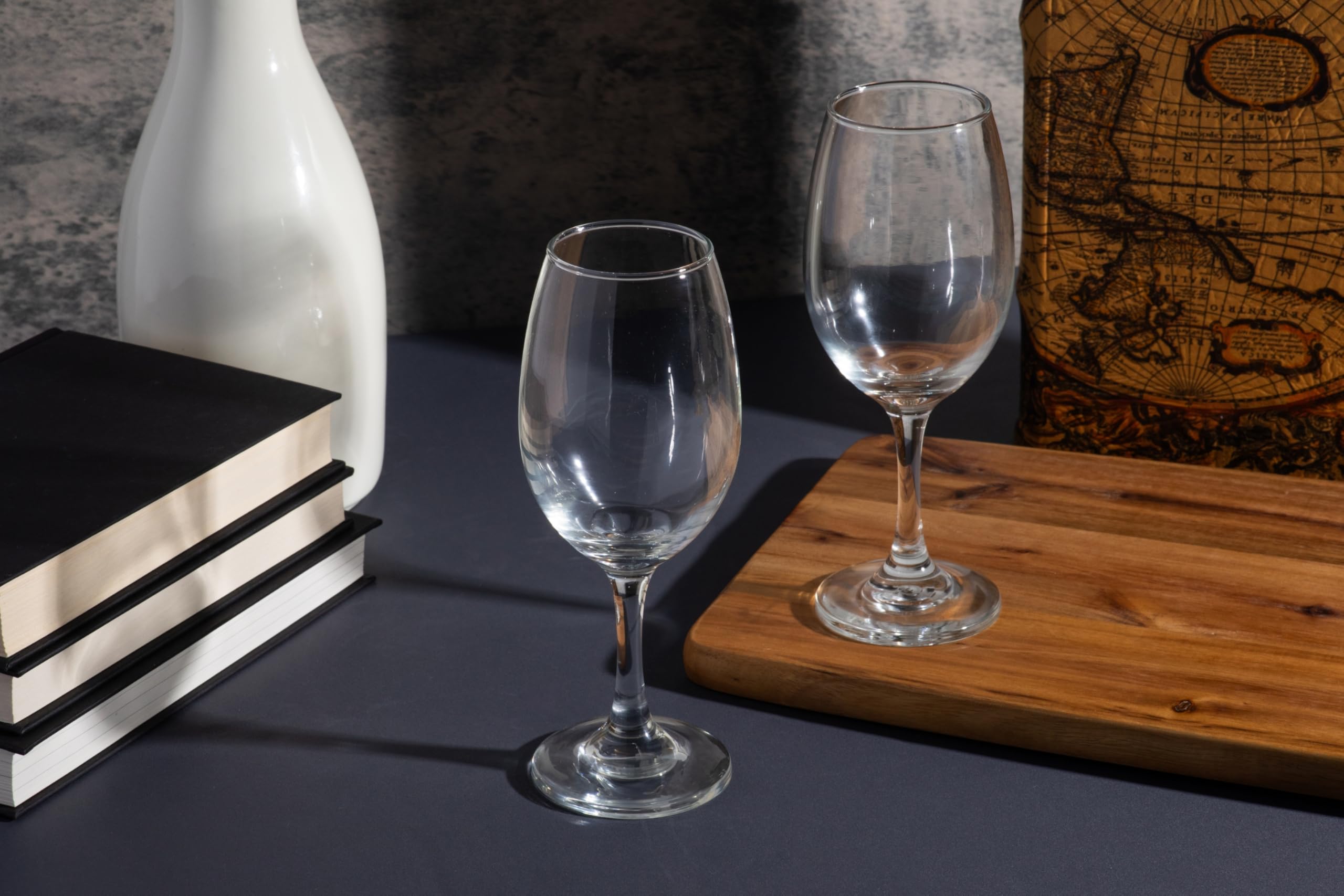 Wine Glasses – 12.5 Ounce Crystal Clear Stemmed Goblets for Red Wine, Cocktails, Champagne, Water – Elegant Drinking Glassware for Any Occasion