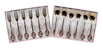 Royal Flatware Gold-Plated 24K Dessert Ancient Flatware Set