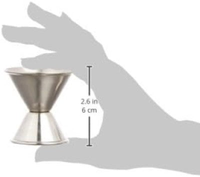 Measured Alcohol Jiggers 3/4 and 1 1/2 Size, Barware Set of 1, 2, 6, or 12 Pieces