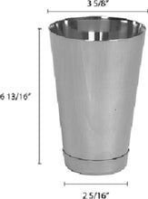 Stainless Steel Bar Shaker with Straight Lip, Malt Cup for Mixing Cocktail, Barware  30 OZ Set of 1, 2, 6, or 12 Pieces