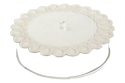 GIFTS PLAZA Elegant Matzah Box for Passover ? Scalloped Edge Matzo Storage - Seder Table Decor, Kosher for Passover, Jewish Gift and Dining Table Centerpiece