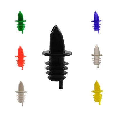 Free Flow Bottle Pourers in Multiple Colors for Alcohol and Liquor, Barware 12 Pieces