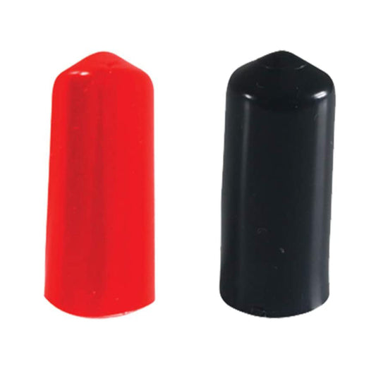 Alcohol and Liquor Bottle Pourer Dust Cap in Red or Black, 1", Plastic PVC, Barware 12 Pieces