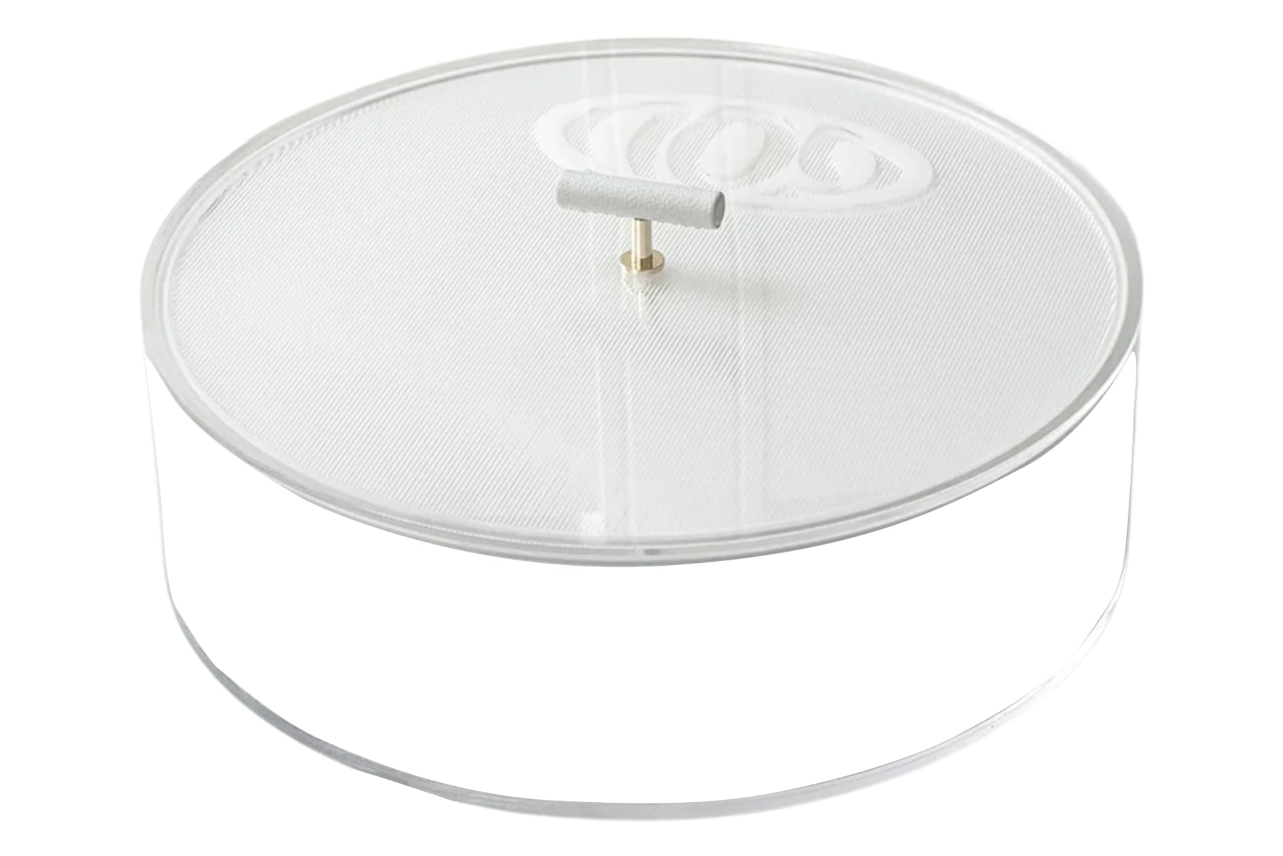 Lucite Corrugated Matzah Box with Leatherette Handle - Elegant Passover Table Centerpiece - Modern Kitchen and Dining Decor - Holds Matzo Crackers and Festival Accessories