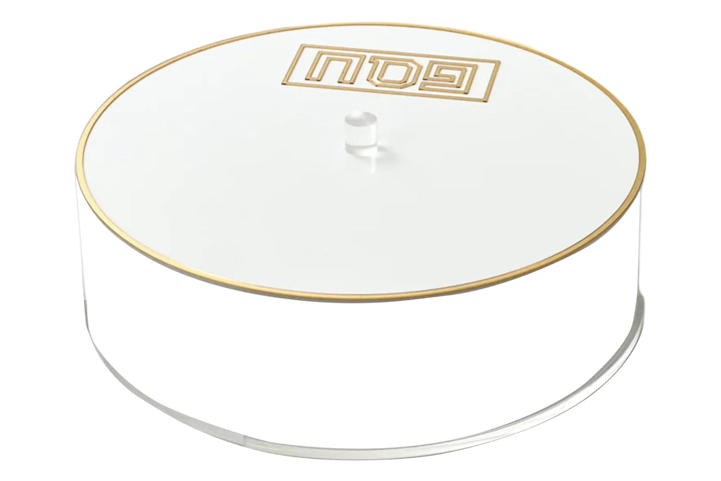 Lucite Matzah Box with Mirror Design - Elegant Passover Storage with Gold Accent for Matzo Crackers, Jewish Gifts, Festival Accessories, Table Centerpiece (Gold)