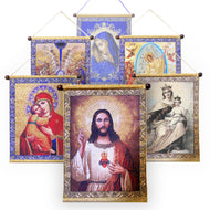 (D) Tapestry Religious Wall Hanging - Orthodoxy Room Decor (28 design)