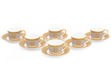 Tea set cups saucers