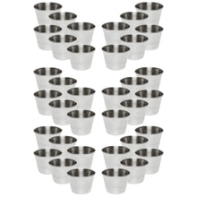 Stainless Steel Portion Cups 2.5 oz, Individual Condiment Sauce Cups - 2 1/2 Oz