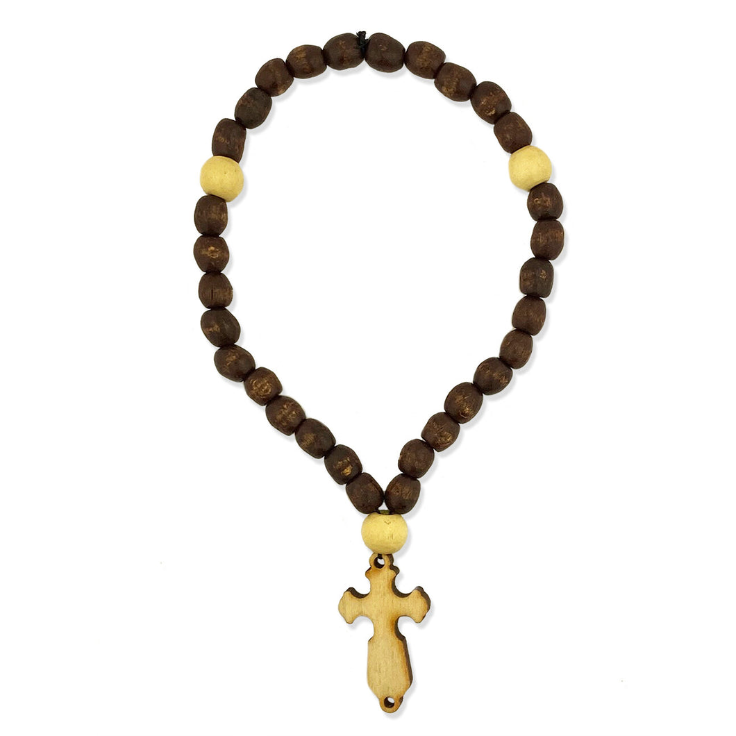 (D) Handcrafted Wooden Prayer Beads: Premium Quality Meditation Rosary for Spiritual Serenity (4 Styles)