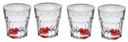 SET of 4-pc Luminarc 'Lisboa' 12 Oz Crystal-Clear Beverage Rocks