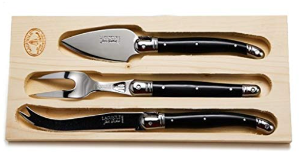 Laguiole Hand Made French 3pc Parmesan Cheese Set, Vintage